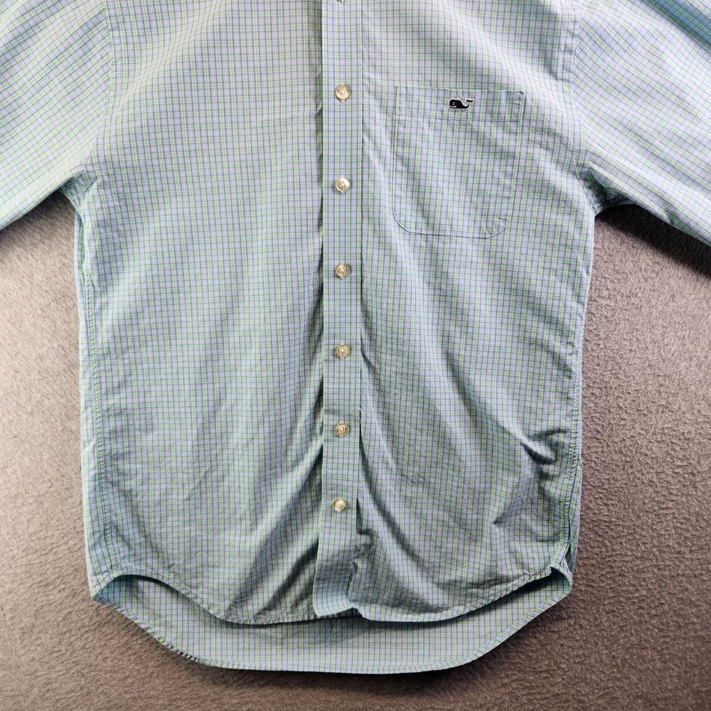 Vineyard Vines Tucker Shirt Mens S Blue Check Classic Fit Beach Preppy Yacht - Picture 3 of 16